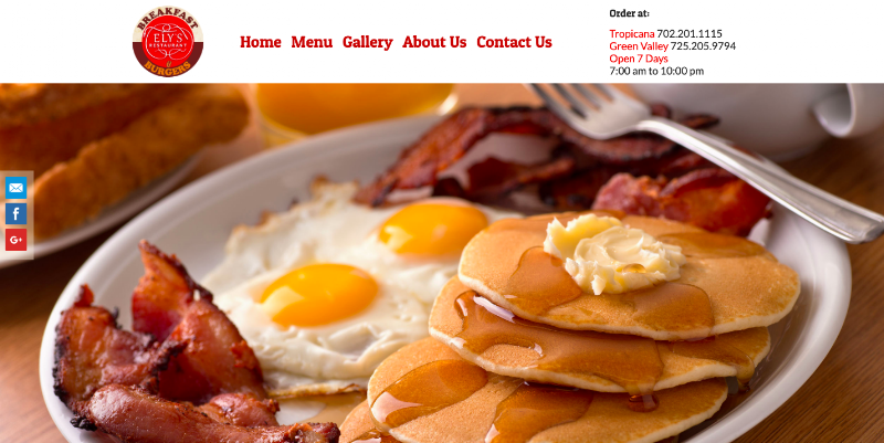 Food and interior photo 1 at Elys Breakfast restaurant & Burgers in Henderson