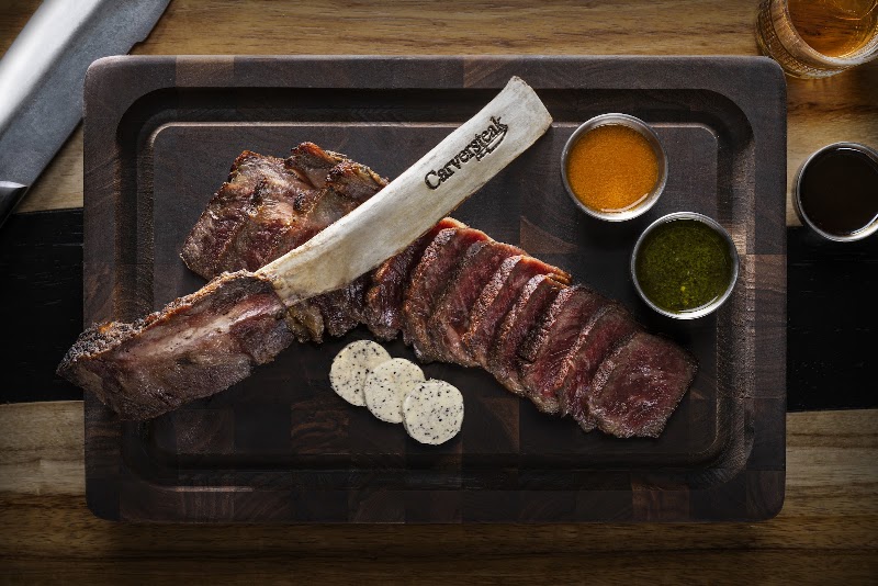 Food and interior photo 1 at Carversteak in Las Vegas