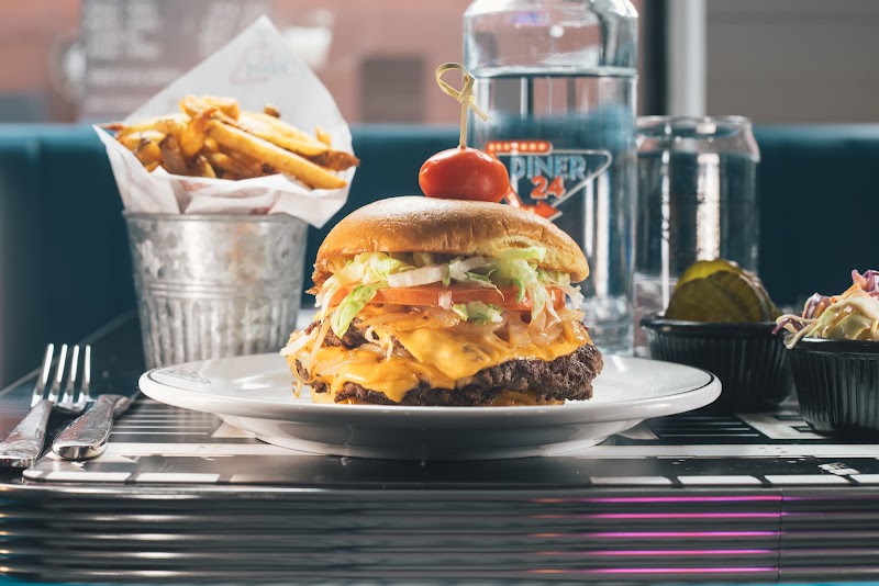 Food and interior photo 1 at Diner 24 NYC in New York