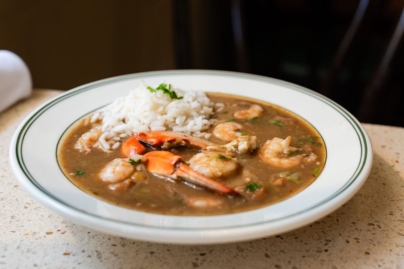 Food and interior photo 1 at Gumbo Shop in New Orleans