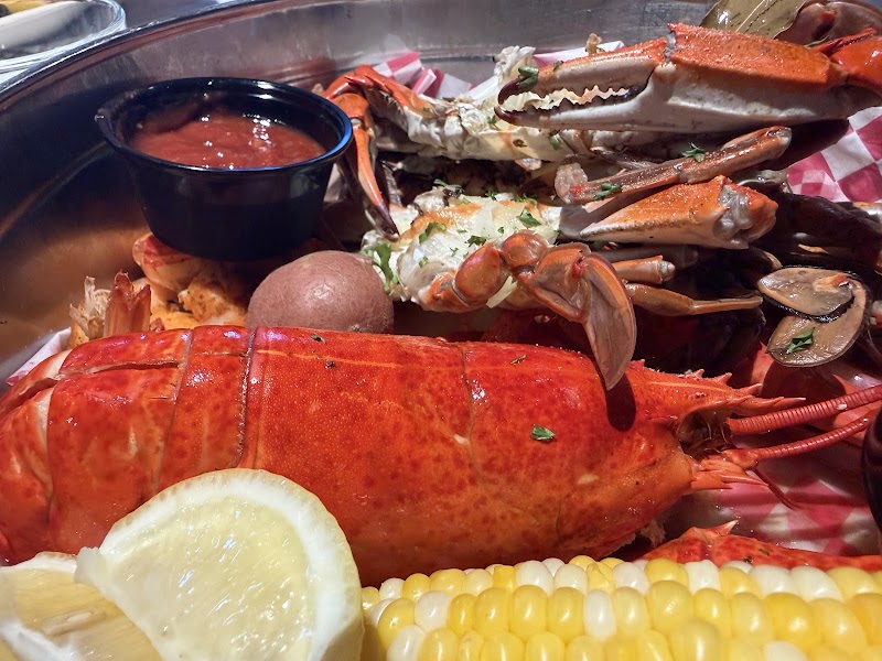Food and interior photo 3 at Bum Rogers Crab House & Tavern in Seaside Park