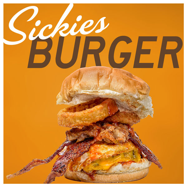 Food and interior photo 1 at Sickies Garage Burgers & Brews in Bismarck
