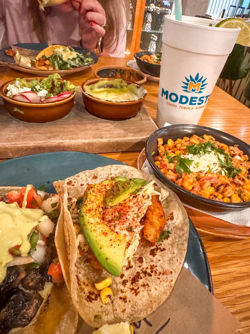Food and interior photo 2 at Modesto Tacos Tequila Whiskey in Baton Rouge