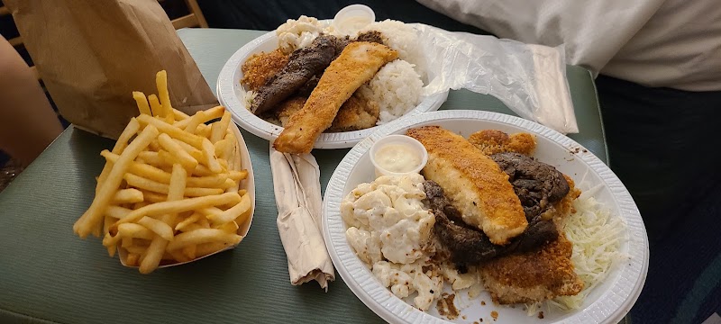 Food and interior photo 1 at Rainbow Drive-In in Honolulu