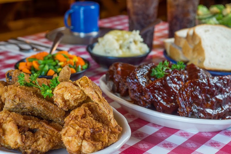 Food and interior photo 1 at Paul Bunyan's Cook Shanty in Wisconsin Dells