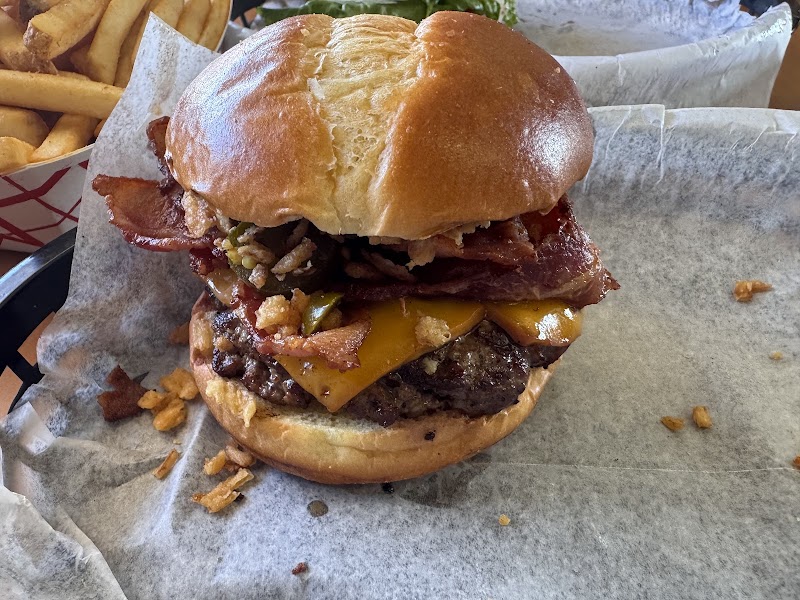 Food and interior photo 3 at Off The Rails Burger Bar in Pacific