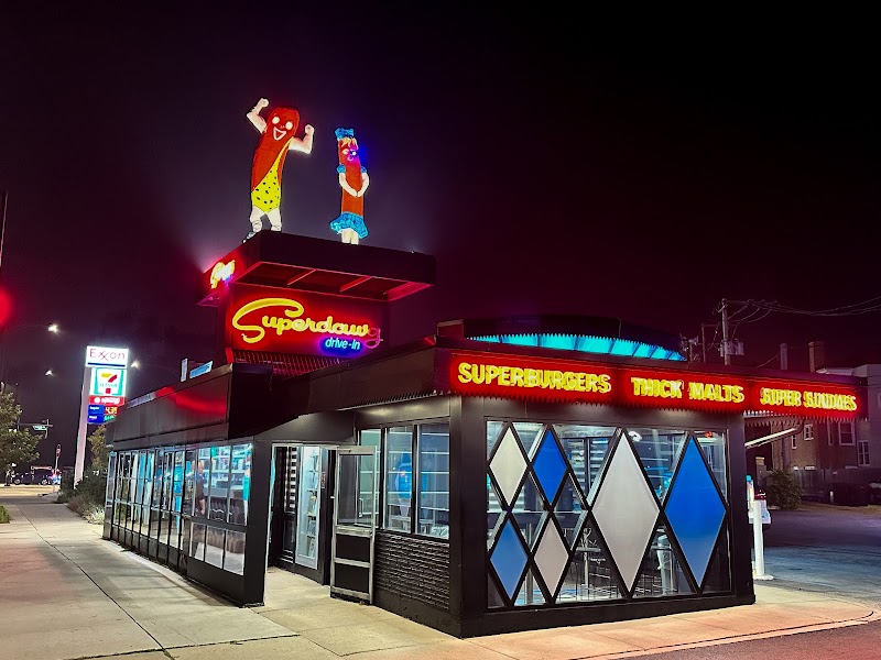 Food and interior photo 1 at Superdawg Drive-In in Chicago