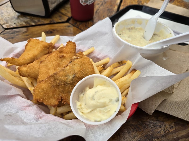 Food and interior photo 5 at Varly's Swiftwater Seafood Cafe in Whittier