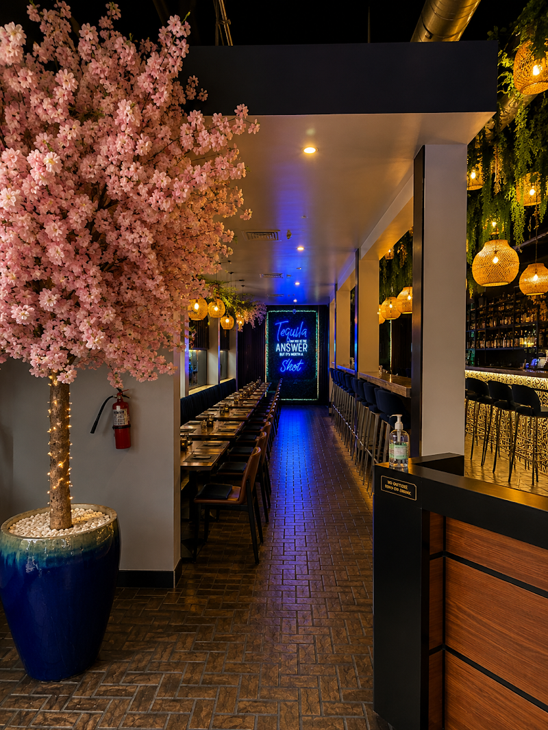 Food and interior photo 1 at Fiesta Azul Tequila House ABQ in Albuquerque