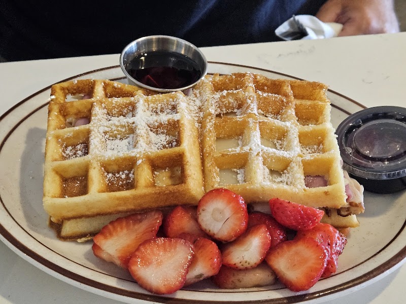 Food and interior photo 2 at Belgian Waffle Works in Lake Arrowhead