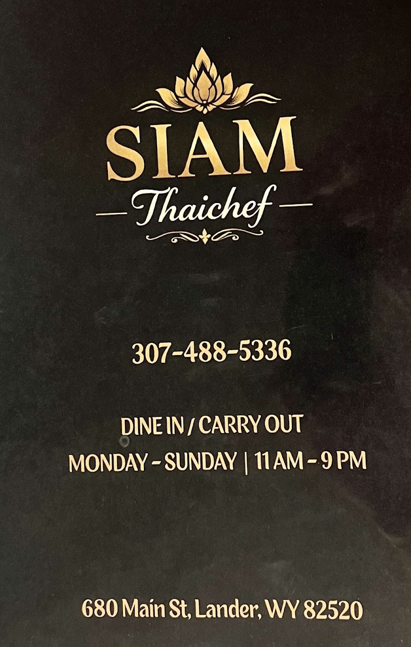 Food and interior photo 2 at Siam Thai Chef in Lander